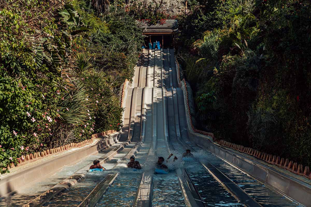 The Naga Racer slide in Siam Park, Tenerife