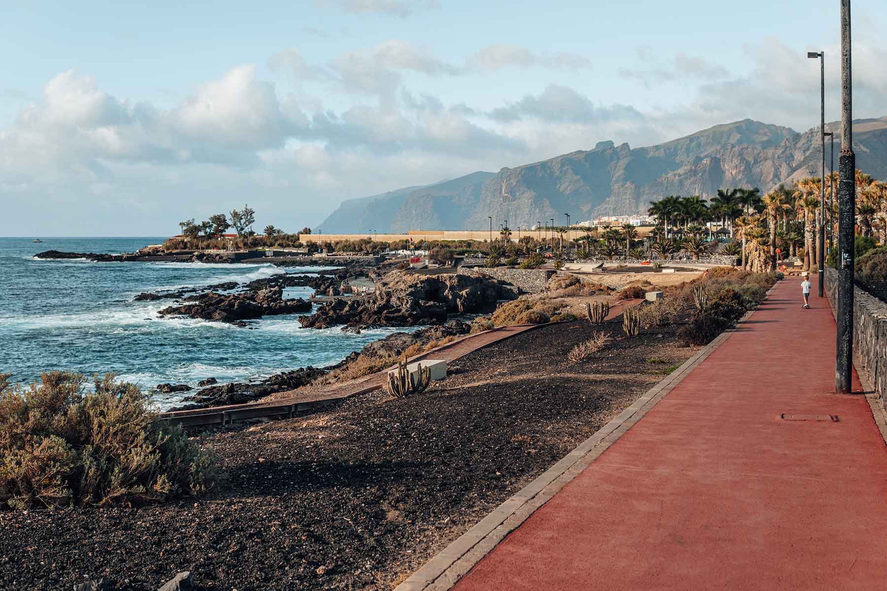 Coastal promenade in Alcala, Tenerife