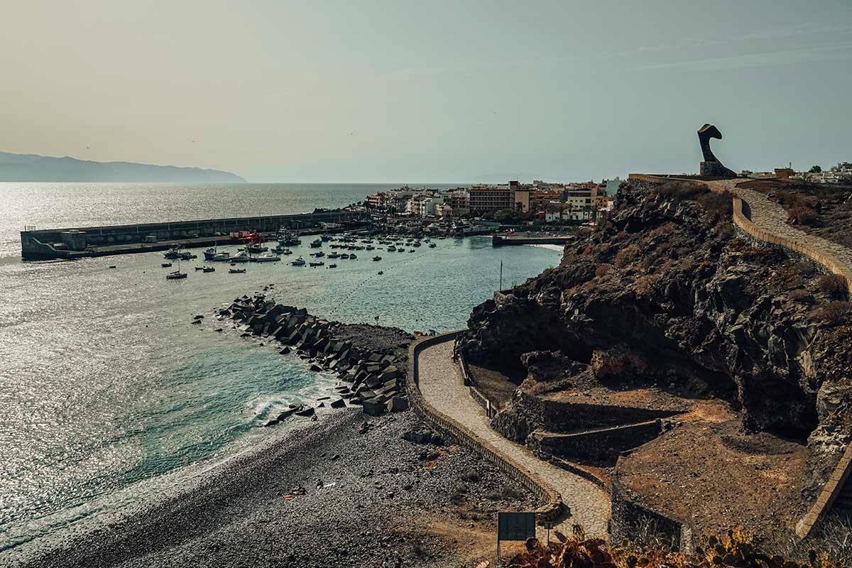Panoramic view of the fishing village Playa San Juan