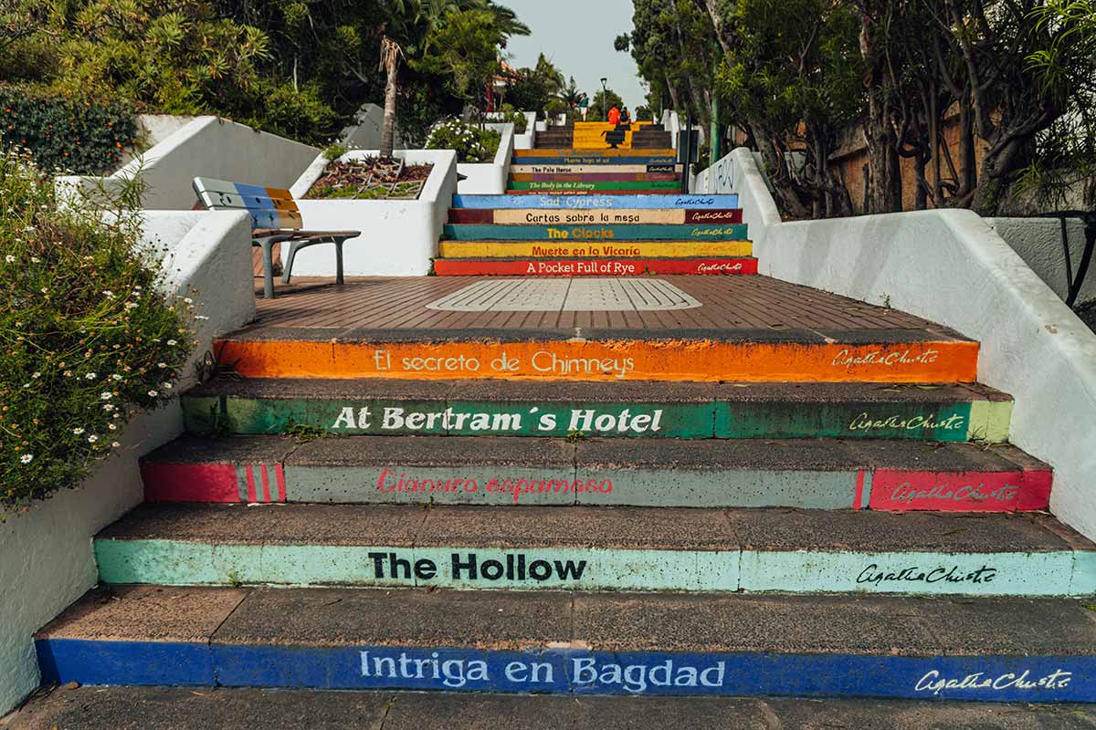 Colorful Agatha Christie Stairs in Tenerife