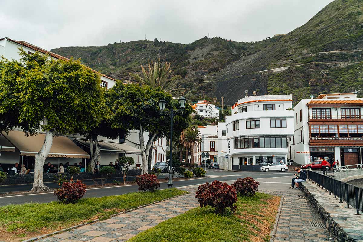 The street in Garachico town, Tenerife