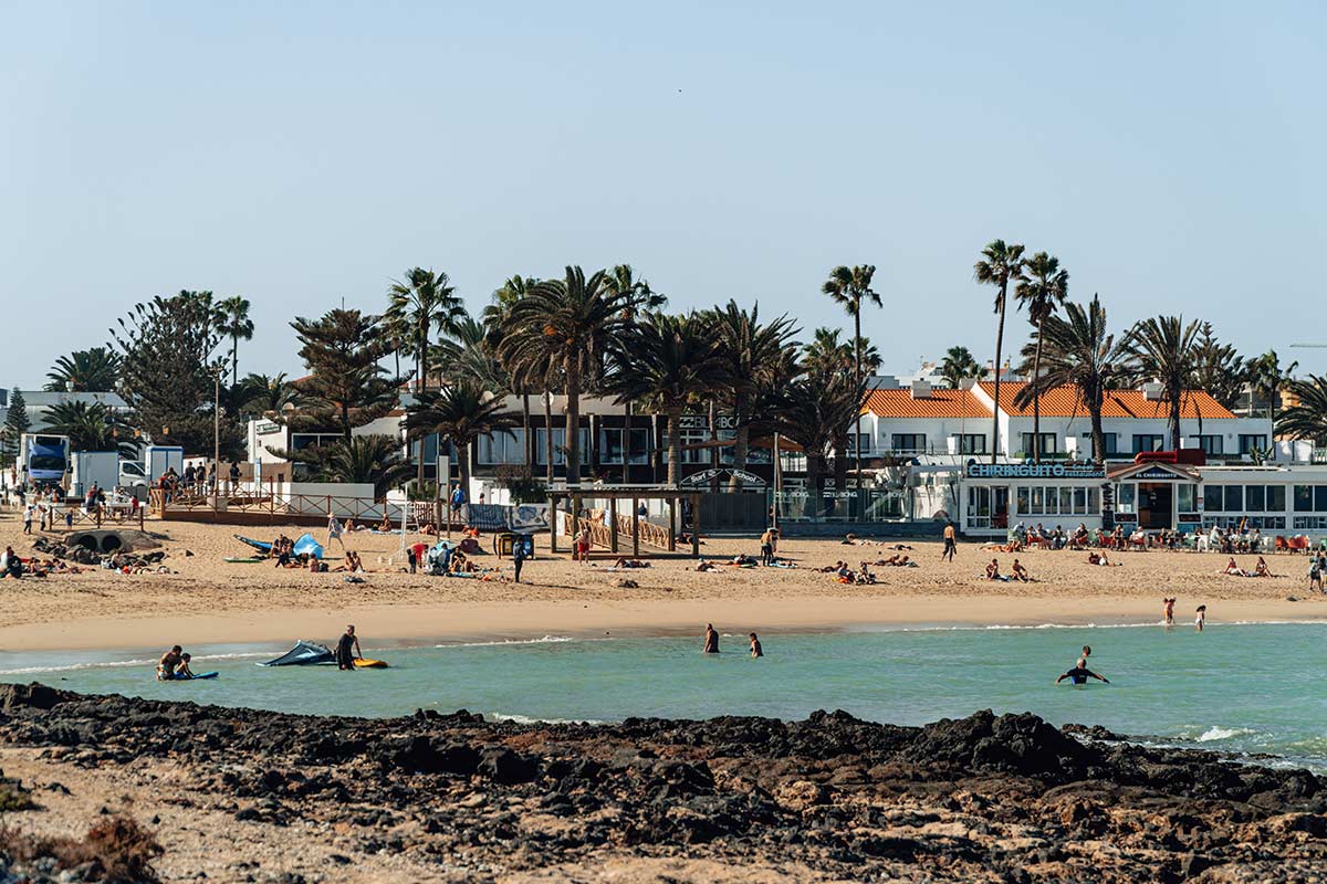 Corralejo Town Beach in Fuerteventura