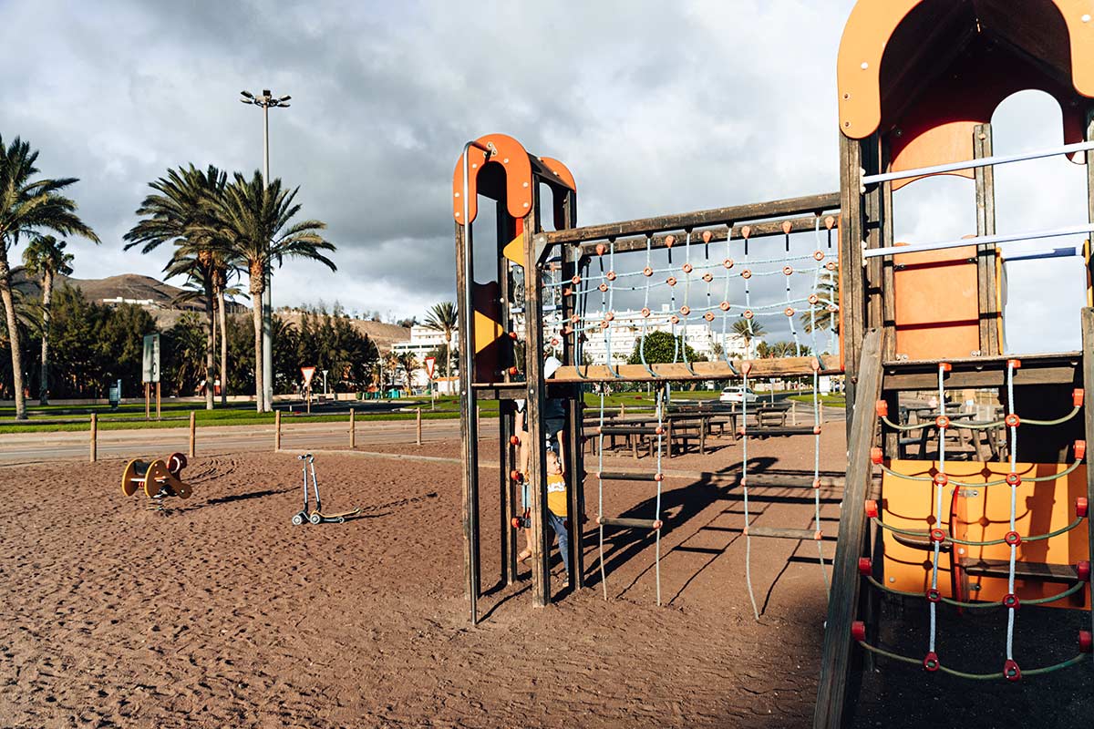 Kids’ playground and a picnic area  in Morro Jable, Fuerteventura
