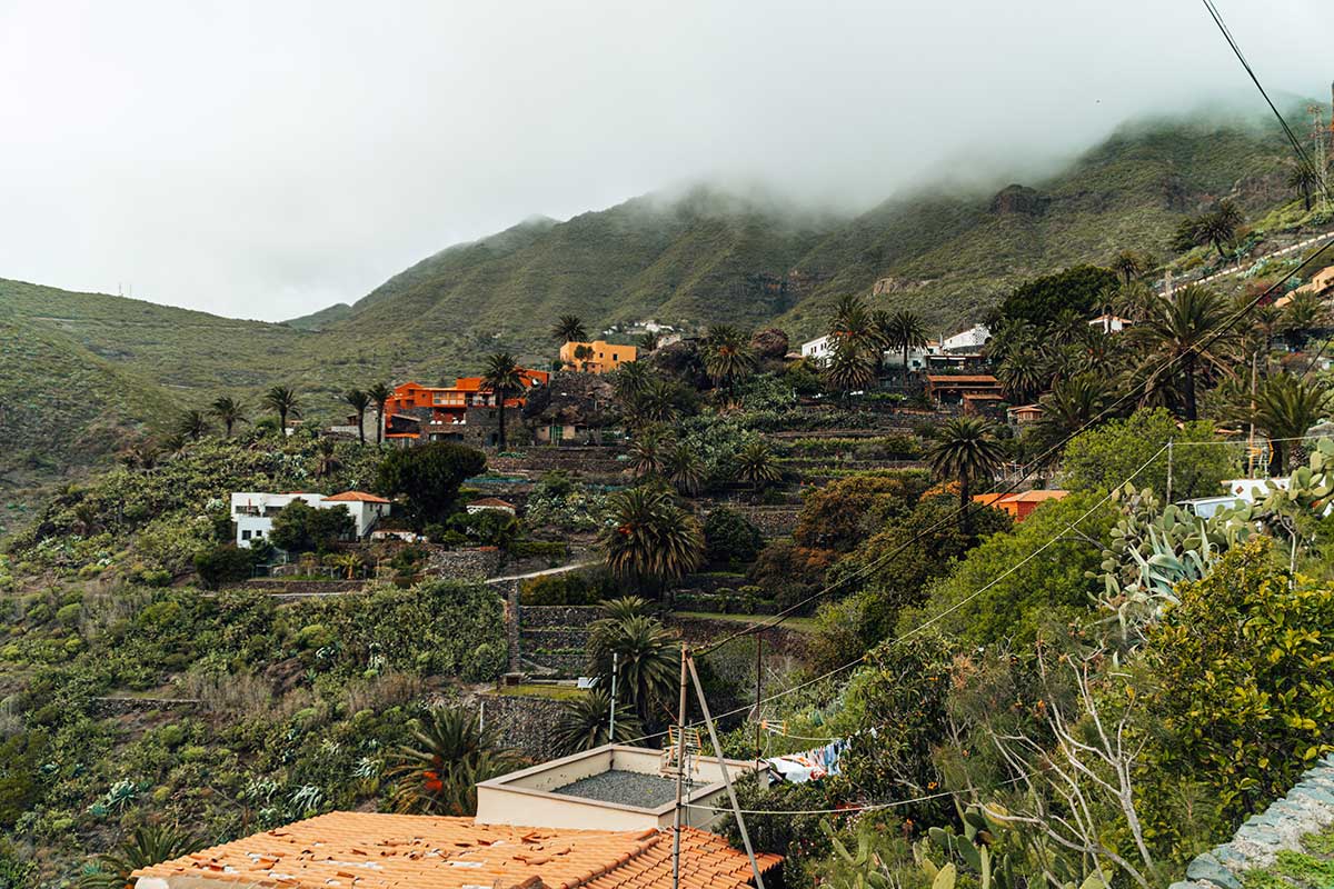 Masca village between the mountains of the Teno Rural Park