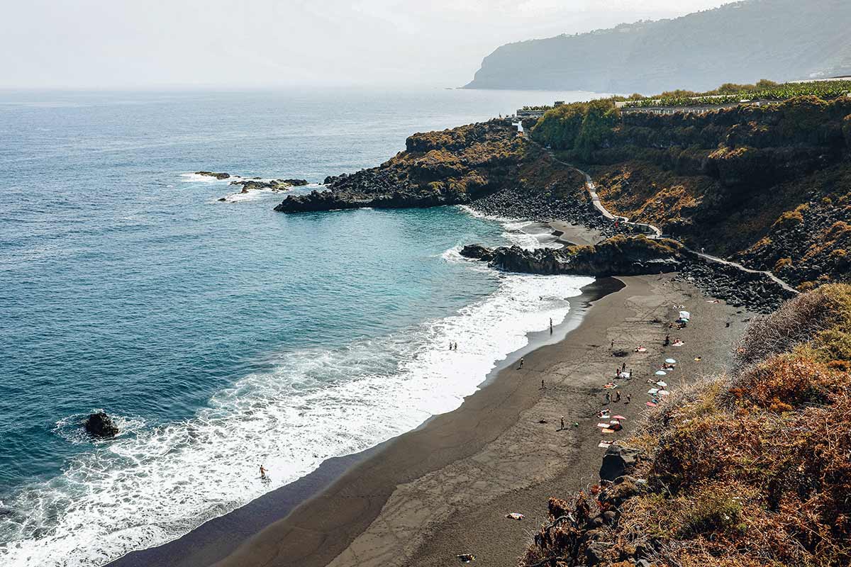 El Bollullo black sand beach, Tenerife