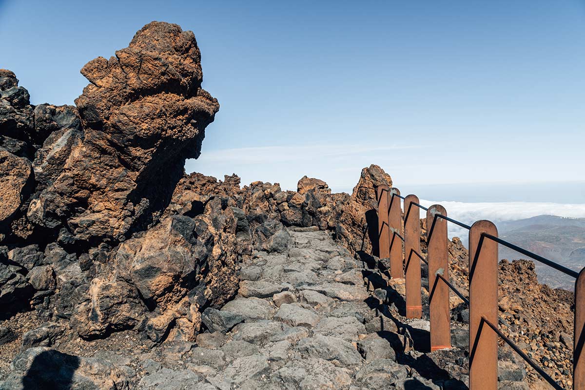 The hike on top of Teide mountain in Tenerife