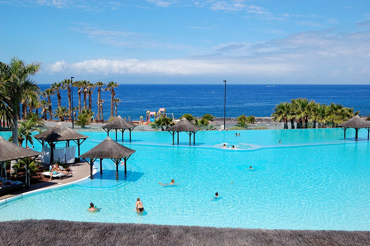 Swimming pool in Gran Melia Palacio de Isora hotel in Alcala, Tenerife