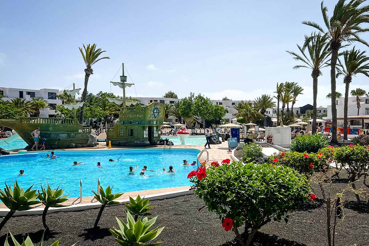 Children's pool with pirate ship at H10 Suites Lanzarote Gardens