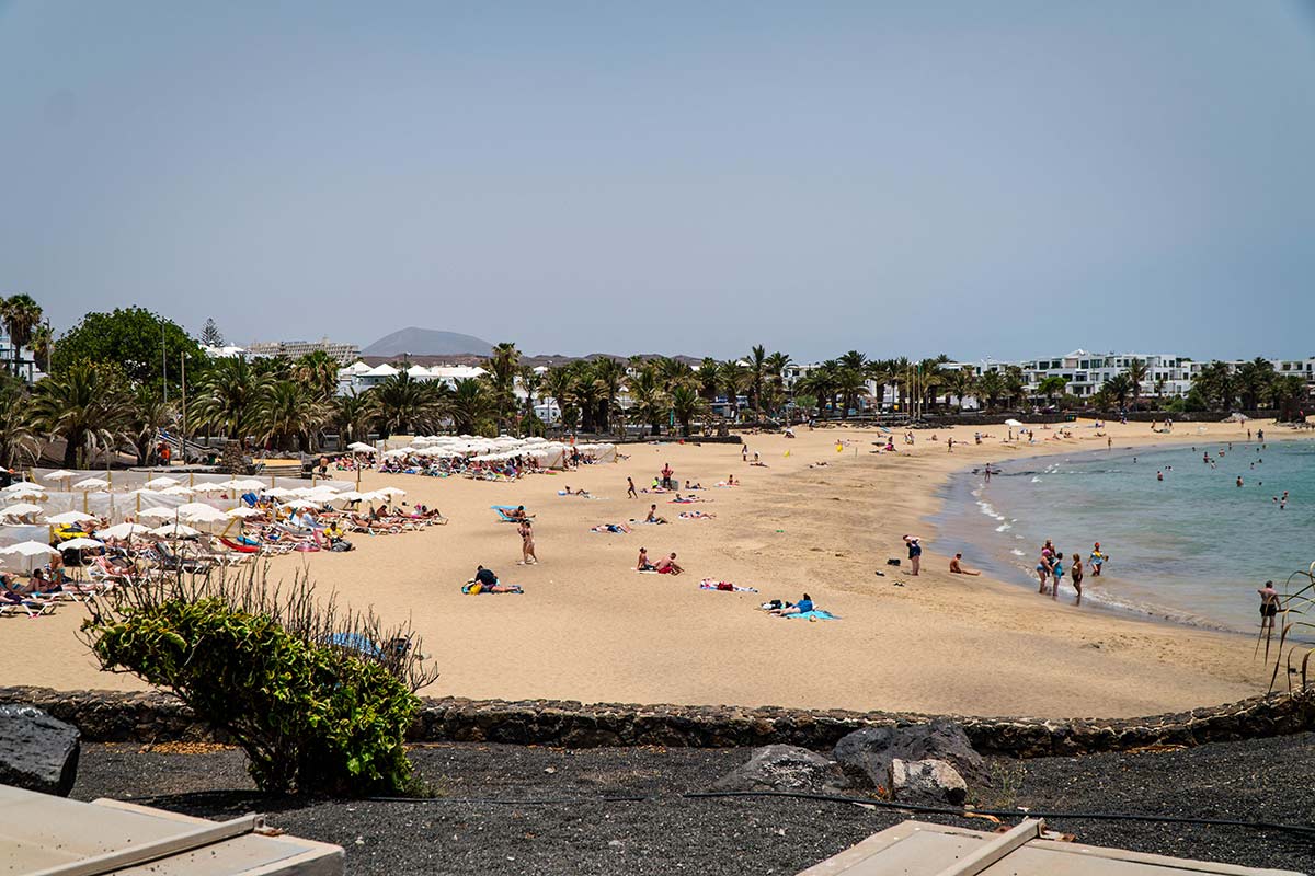 Playa de las Cucharas in Costa Teguise, Lanzarote