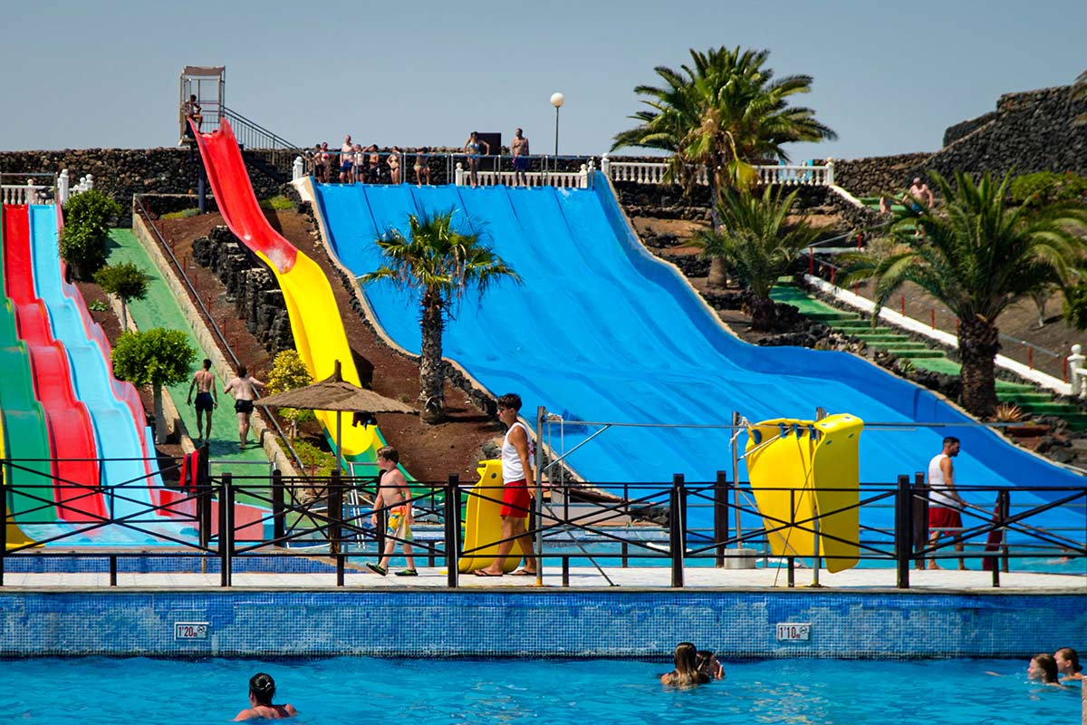 Kamikaze slide in Costa Teguise Aquapark