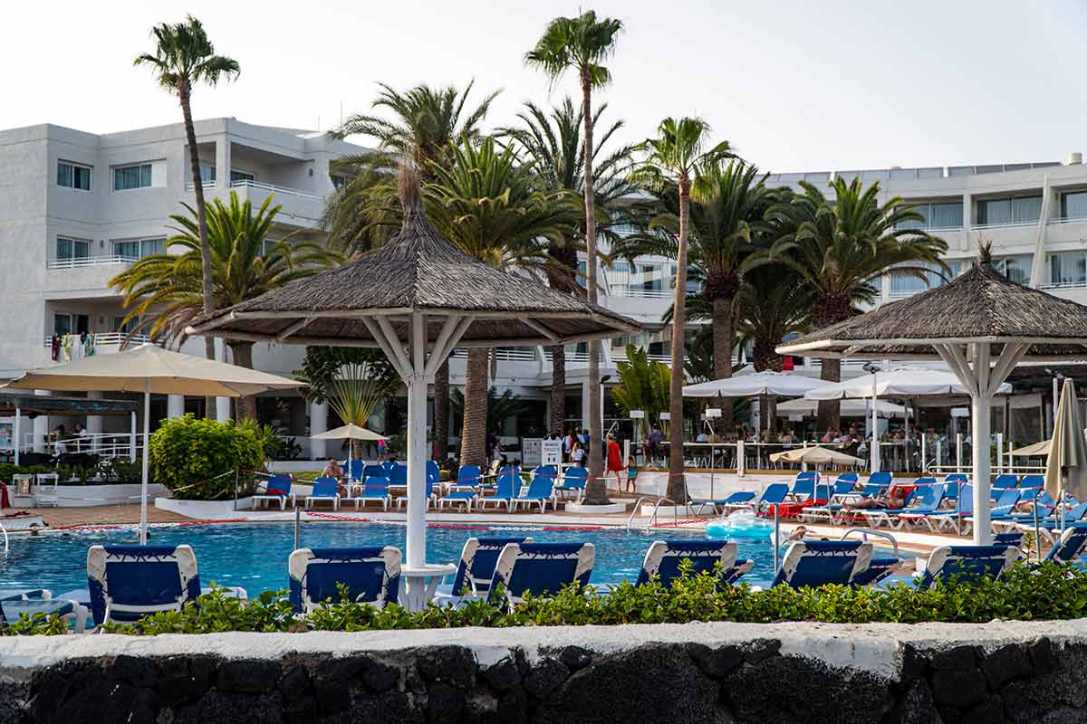 Pool area at the Hotel Sol Lanzarote